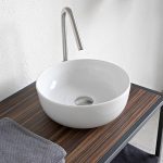 Επιτραπέζιος νιπτήρας GLAM Φ39cm White, Black matt, White matt SCARABEO