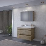 Έπιπλο μπάνιου LUXUS 85 PL WOOD - GRANITE drop