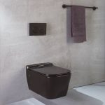 Λεκάνη κρεμαστή RITA Color Black 52cm SEREL