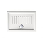 Ντουζιέρα παραλληλόγραμμη με 'antislip' 100x70 - 120x70εκ. ύψος 6 εκ. Slim Gsi