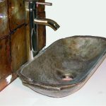 Επιτραπέζιος νιπτήρας ΗΡΩΝ 52×24,5×11cm Travertino