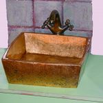 Επιτραπέζιος νιπτήρας ΜΥΡΩΝ 40×39×13,5cm Travertino