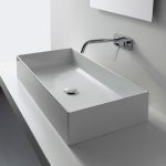 Νιπτήρας επιτραπέζιος TEOREMA 80 80×40cm White,Black matt,White matt
